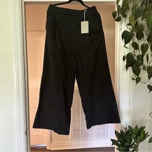 Everlane Black Tourist Wide Leg Pants sz 10